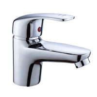 China taizhou zinc single handle chrome  water wash basin faucet